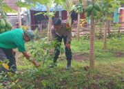 Bhabinkamtibmas Desa Mantang Polsek Batukliang Gencar Kampanyekan Pekarangan Bergizi di Masyarakat Binaan