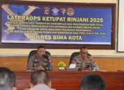 Polres Bima Kota Gelar Latihan Pra Ops Ketupat Rinjani 2025, Siap Amankan Lebaran