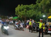 Pos Pam Amahami Laksanakan Pengaturan Arus Lalu Lintas Pasar Malam Ramadhan