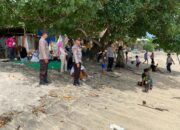 Pengamanan dan Monitoring Obyek Wisata Pantai Lakey oleh Polsek Hu’u, Dipimpin Kapolsek IPDA Samsul Rizal