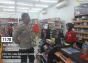 Personel Polsek Lape Sambangi Swalayan Sosialisasikan Penolakan Aksi Premanisme