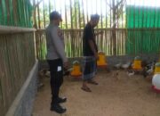 Kunjungan Bhabinkamtibmas di Kuripan Dukung Peternakan Ayam Mandiri
