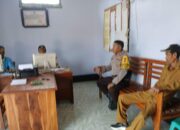 Bhabinkamtibmas Polsek Woha Laksanakan Sambang Kamtibmas, Pemdes Donggobolo Ucapkan Terimakasih Polisi