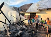 Polsek Kempo Bergerak Cepat, Padamkan Kebakaran Hebat di Desa Konte, Kerugian Capai Rp 80 Juta!