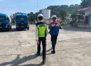 Unit Pam Obvit Sat Samapta Polres Bima Kota Laksanakan Pengamanan dan Patroli di Objek Vital PT Pertamina Patra Niaga Integrated Terminal Bima