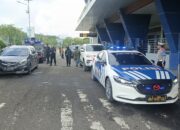 Sat Lantas Polres Bima Kota Kawal Ketat Kunjungan Kerja Menteri Kesehatan RI di Kota Bima