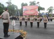 Polres Loteng Gelar Upacara Setijab Kasat Narkoba, Kapolsek Kawasan Mandalika, dan Pelantikan Kapolsek Kopang