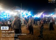 Polsek Lape Pastikan Hiburan Pasar Malam (Expo) di Lapangan Garuda Lopok Berjalan Aman