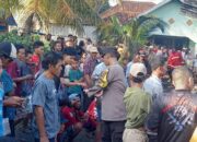 Polsek Woha Bantu Padamkan Kebakaran 4 Rumah Warga di Desa Talabiu 