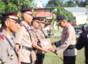 Kapolres Bima Kota Pimpin Upacara Sertijab dan Pelantikan Sejumlah Pejabat Utama