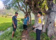 Bhabinkamtibmas Desa Sawe Sambangi Warga, Imbau Kamtibmas dan Ketahanan Pangan Menuju Indonesia Emas 2045