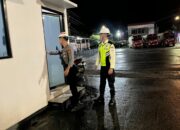 Unit Pam Obvit Sat Samapta Polres Bima Kota Laksanakan Pengamanan dan Patroli di Objek Vital PT Pertamina Patra Niaga Bima