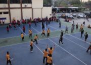 Semarak Hari Bhayangkara Ke-79, Polres Bima Kota Gelar Turnamen Voli Antar Satker