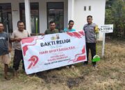 Polsek Rhee dan Warga Bersatu dalam Bakti Religi Sambut Hari Bhayangkara ke-79