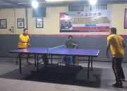 Sambut Hari Bhayangkara ke-79, Polres Bima Kota Gelar Pertandingan Tenis Meja