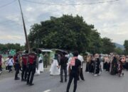 Sat Samapta Polres Bima Laksanakan Pengamanan Pawai Ta’aruf Pembukaan MTQ Tingkat Desa Panda Ke-54