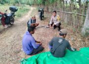 Bhabinkamtibmas Desa Cempi Jaya ajak warga jaga kondusifitas dan dukung ketahanan pangan