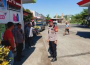 Patroli Polsek Gerung Perkuat Kamtibmas di BNI, BRI, dan Pertamina Mesangguk