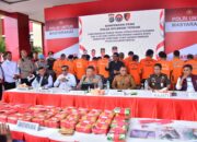 Jelang HUT Bhayangkara Ke-79, Kapolda Sulteng Pimpin Pemusnahan Barang Bukti Narkotika Sabu 40 Kg