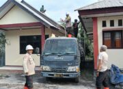 Tiga Personel Polsek Wulanggitang Jadi Relawan Kemanusiaan Dampak Erupsi Gunung Lewotobi