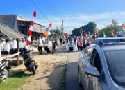 Polsek Poto Tano Amankan Pawai Ta’aruf STQ Ke-IX Tingkat Kecamatan Poto Tano Tahun 2025