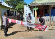 Sambut HUT RI ke-80, Polsek Jajaran Polres Bima Kota Ajak Warga Pasang Bendera Merah Putih dan Umbul-Umbul