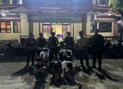 Respon laporan Masyarakat, Sat Samapta Polres Bima Kota Amankan 3 Pemuda Mabuk Bawa Sajam