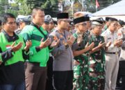 TNI-Polri dan Ojol di Loteng Gelar Doa Bersama Untuk Kedamaian Negeri Dan Sholat Gaib Untuk Alm. Afan. ‎