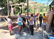 Semangat Kebersamaan, Bhabinkamtibmas Polsek Soromandi Gotong Royong Bersama Warga Binaan