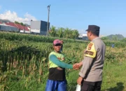Bhabinkamtibmas Dampingi Kadis Pertanian Tinjau Irigasi di Ombe Baru