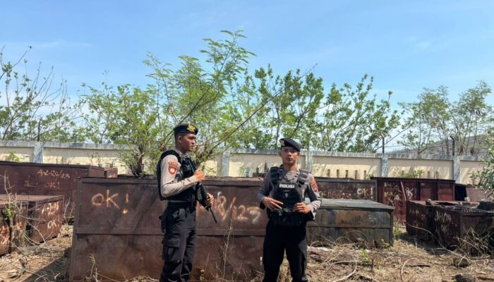 Unit Pamobvit Sat Samapta Polres Bima Kota Laksanakan Patroli di Area PLTU Bima
