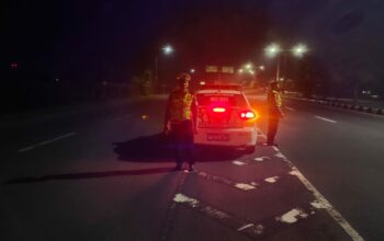 Satlantas Lombok Barat Antisipasi Kejahatan Malam di By Pass BIL 2