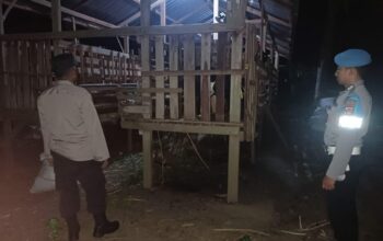 Malam Tak Lagi Sepi, Polisi Lembar Aktif Jaga Kandang Ternak Warga
