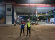 Unit Pam Obvit Sat Samapta Polres Bima Kota Laksanakan Pengamanan dan Patroli di Area PT Pertamina Patra Niaga Bima