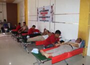 Polres Loteng Gelar Donor Darah dalam Rangka Hari Jadi Intelkam Polri ke-80.