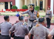 Kapolres Sumbawa Pimpin Korps Raport Kenaikan Pangkat 97 Personel Polres dan Brimob