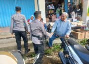 Patroli Dialogis SPKT II Polsek Pringgarata di Pasar Umum, Sampaikan Pesan Kamtibmas dan Antisipasi 3C