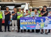Polantas Menyapa: Polres Lombok Barat Edukasi Driver Travel di Meninting