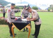 Kapolres Sumbawa Barat Pimpin Upacara Serah Terima Jabatan Kapolsek Seteluk