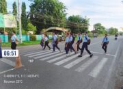 Jamin Keamanan Pelajar, Personel Polsek Utan Gelar “Strong Point” Pagi di Kawasan Sekolah