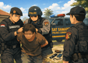 Patroli Blue Light Sat Samapta Polres Sumbawa Amankan Terduga Pelaku Pencurian di Karaoke Warna Warni