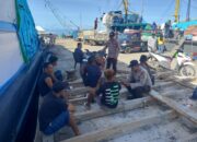 Polsek Kawasan Pelabuhan Laut Bima Patroli Rutin, Himbau Pekerja Pelabuhan Jaga Kamtibmas