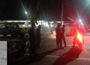 Polisi dan Pol PP Antisipasi Perang Petasan, Kabag Ops Polres Lotim Pimpin Patroli Blue Light di Depan Pendopo Bupati