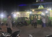 Polsek Sanggar Polres Bima Kabupaten Gelar Patroli dan Pengamanan Sholat Tarawih di Masjid Besar Al-Munawar Desa Kore