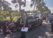 Polres Lombok Tengah Tangani Kecelakaan Lalu Lintas di Jalan Bypass Pujut.   ‎  ‎