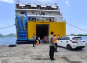 Upaya Maksimal Polsek Kawasan Pelabuhan Lembar Pastikan Keamanan Penumpang KM Dharma Kencana Menuju Surabaya