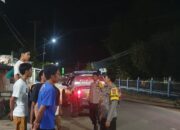 Polsek Lambu Gelar Patroli Blue Light, Antisipasi Gangguan Harkamtibmas di Malam Hari