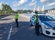 Satlantas Polres Lombok Barat Patroli di Soekarno Hatta
