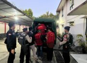 Unit Patmor Sat Samapta Polres Dompu Kawal Ketat Tahanan Menuju Sidang di PN Dompu