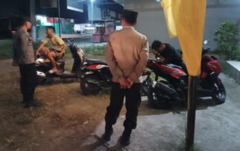 Patroli Malam Polsek Kediri Jaga Kamtibmas Desa Lelede